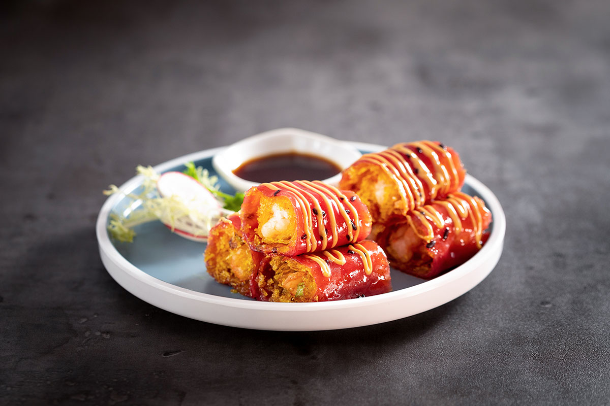 金網鮮蝦紅米腸